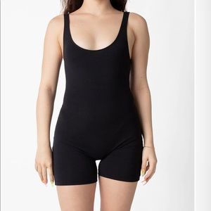 Los Angeles Apparel Cotton Spandex Biketard Unitard
